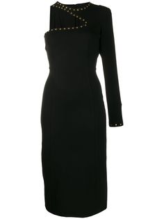 Versace Jeans Couture платье на одно плечо с заклепками