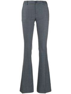 Pt01 расклешенные брюки в клетку