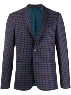 PS Paul Smith однобортный пиджак в клетку