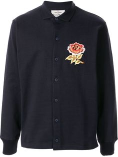 Officine Generale рубашка с вышивкой