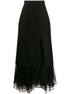 Comme Des Garçons Noir Kei Ninomiya многослойная юбка с завышенной талией