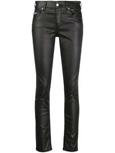 Versace Jeans Couture брюки скинни из искусственной кожи