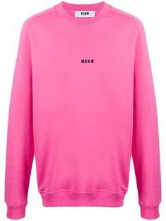 MSGM свитер с круглым вырезом и логотипом