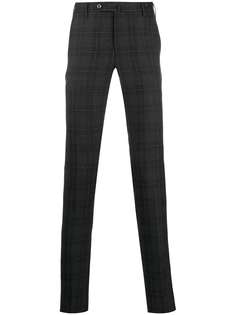Pt01 клетчатые брюки кроя слим