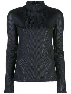 Mugler lycra mock-neck top