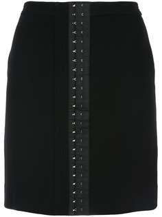 Mugler Jupe mini eyelet skirt