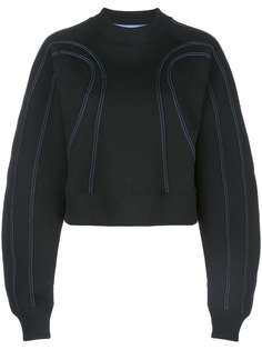 Mugler stitched sculpted sweatshirt