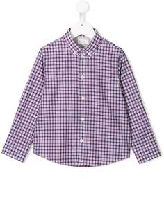 Brunello Cucinelli клетчатая рубашка на пуговицах