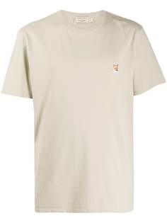 Maison Kitsuné футболка с вышивкой