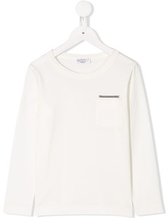 Brunello Cucinelli топ с вышивкой