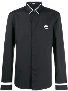 Karl Lagerfeld рубашка Ikonik с логотипом