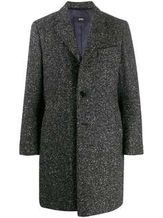 Boss Hugo Boss однобортное пальто