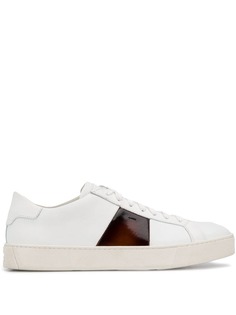 Santoni кеды с контрастными полосками