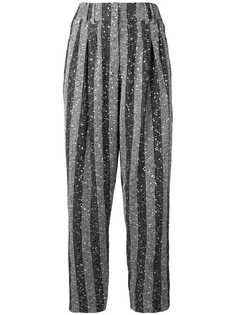 Balmain брюки с отделкой пайетками