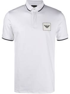 Emporio Armani рубашка-поло с вышитым логотипом
