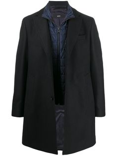 Boss Hugo Boss фактурное пальто на пуговицах