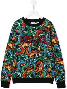 Kenzo Kids толстовка с принтом