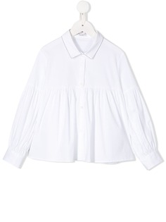 Brunello Cucinelli рубашка с длинными рукавами и баской