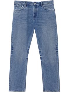 Burberry джинсы прямого кроя с эффектом потертости