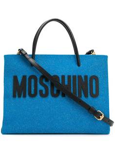 Moschino средняя сумка-шоппер с блестками