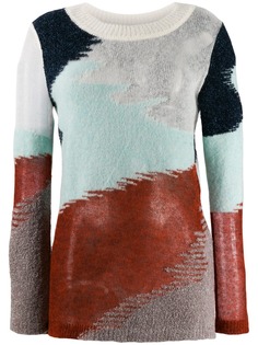 Missoni трикотажный джемпер с абстрактным узором
