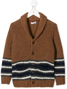 Brunello Cucinelli кардиган в полоску