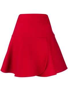 Red Valentino RED Valentino wrap-style flared mini skirt