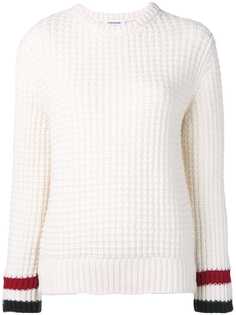 Thom Browne фактурный пуловер с круглым вырезом