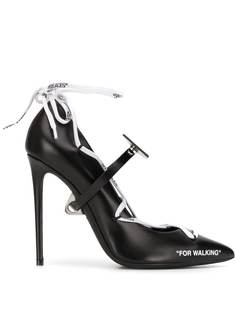 Off-White туфли-лодочки со шнуровкой