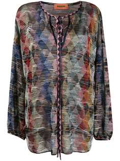 Missoni топ свободного кроя с узором