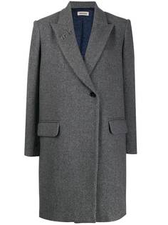 Zadig&Voltaire однобортное приталенное пальто