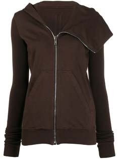 Rick Owens DRKSHDW asymmetric zipped hoodie