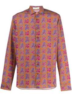 Etro рубашка с узором пейсли