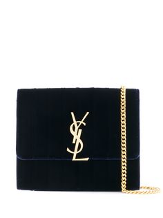 Saint Laurent velvet finished Vicky crossbody bag