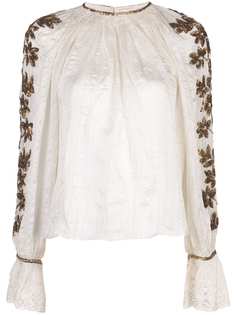 Ulla Johnson floral embroidered blouse