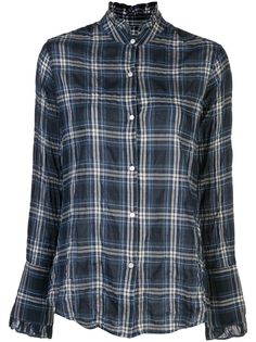 Nili Lotan plaid long-sleeve shirt