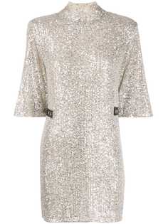 Patrizia Pepe short-sleeve embellished dress