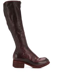 Guidi zip front knee-high boots