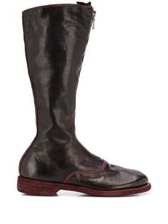 Guidi zip front mid-calf boots