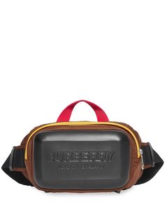 Burberry поясная сумка с тисненым логотипом