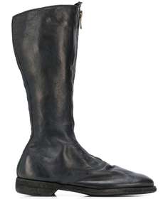 Guidi zip front mid-calf boots