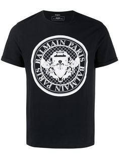Balmain футболка с короткими рукавами и принтом Coin