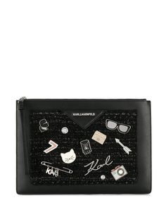 Karl Lagerfeld клатч с декором