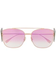 Fendi Eyewear солнцезащитные очки с кристаллами
