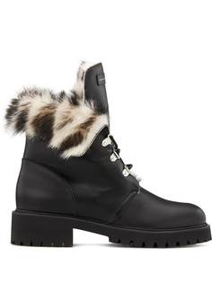 Giuseppe Zanotti ботинки Phillis с подкладкой из овчины