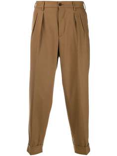 Pt01 строгие брюки с декором в виде пера