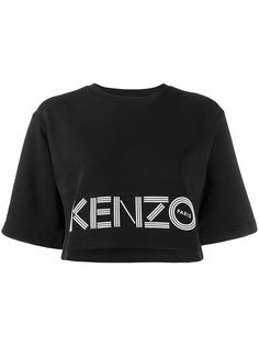 Kenzo укороченная толстовка с логотипом