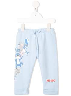 Kenzo Kids брюки с графичным принтом
