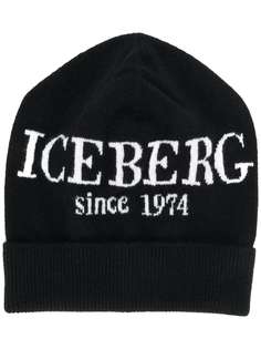 Iceberg шапка бини с контрастным логотипом
