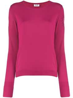 LIU JO embellished sleeve knit sweater